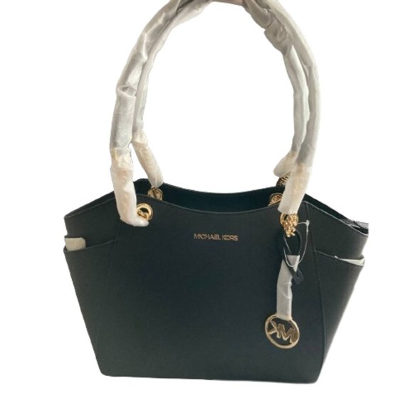 Michael Kors Large Chain Shoulder Tote in Black - Picture 1 of 9